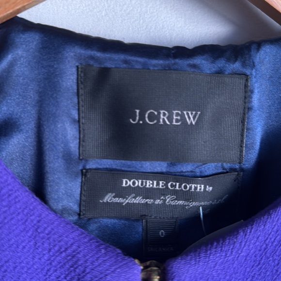 J Crew Collarless  wool Blend  Italian Double Cloth Coat 0 - Picture 6 of 14